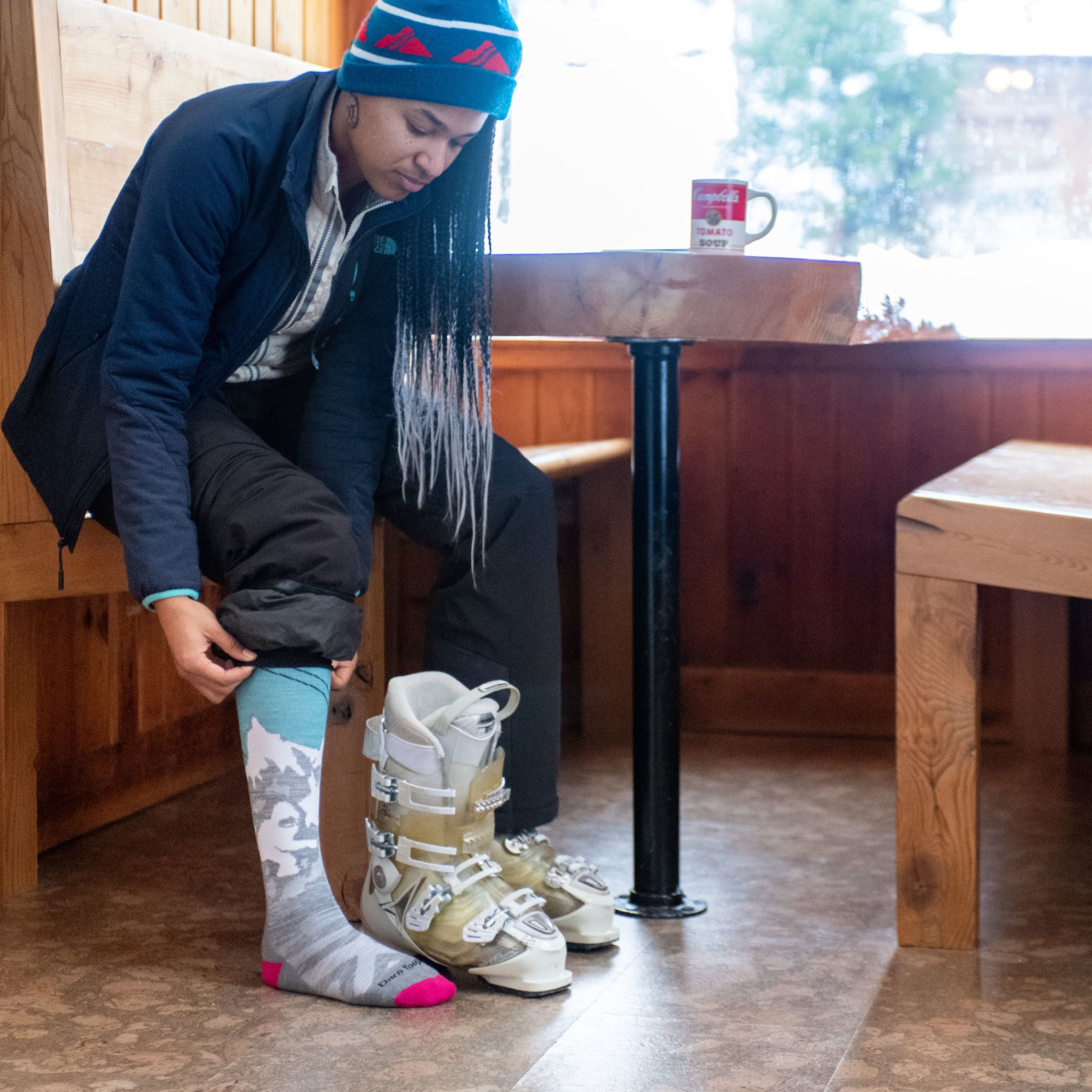 Chaussettes de ski et de snowboard moyennes Yeti pour femmes