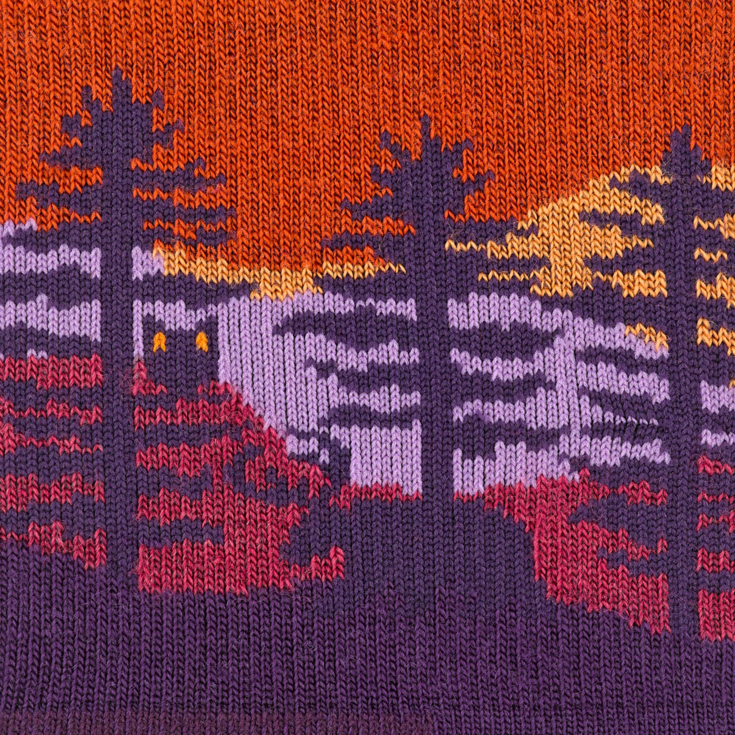 Call out detail image of the of the 5013 Nightshade front image of forest with an owl and moose