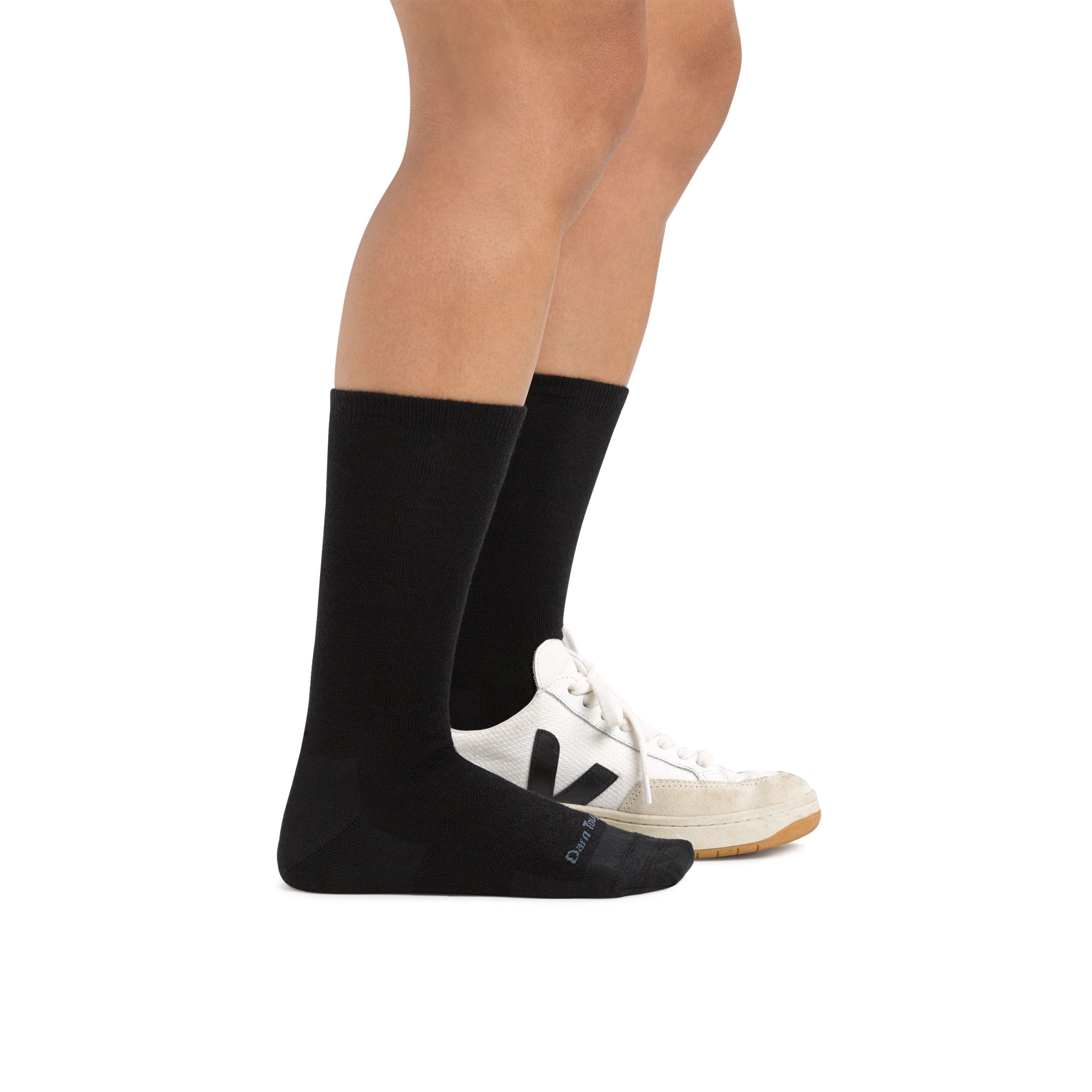 Women's Solid Basic Crew Lightweight Lifestyle Socks