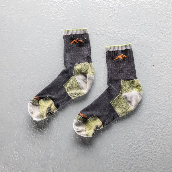 green and gray socks returned to the darn tough warranty program
