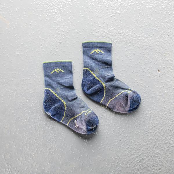 kids socks are guaranteed for life too, and we covered these under our warranty