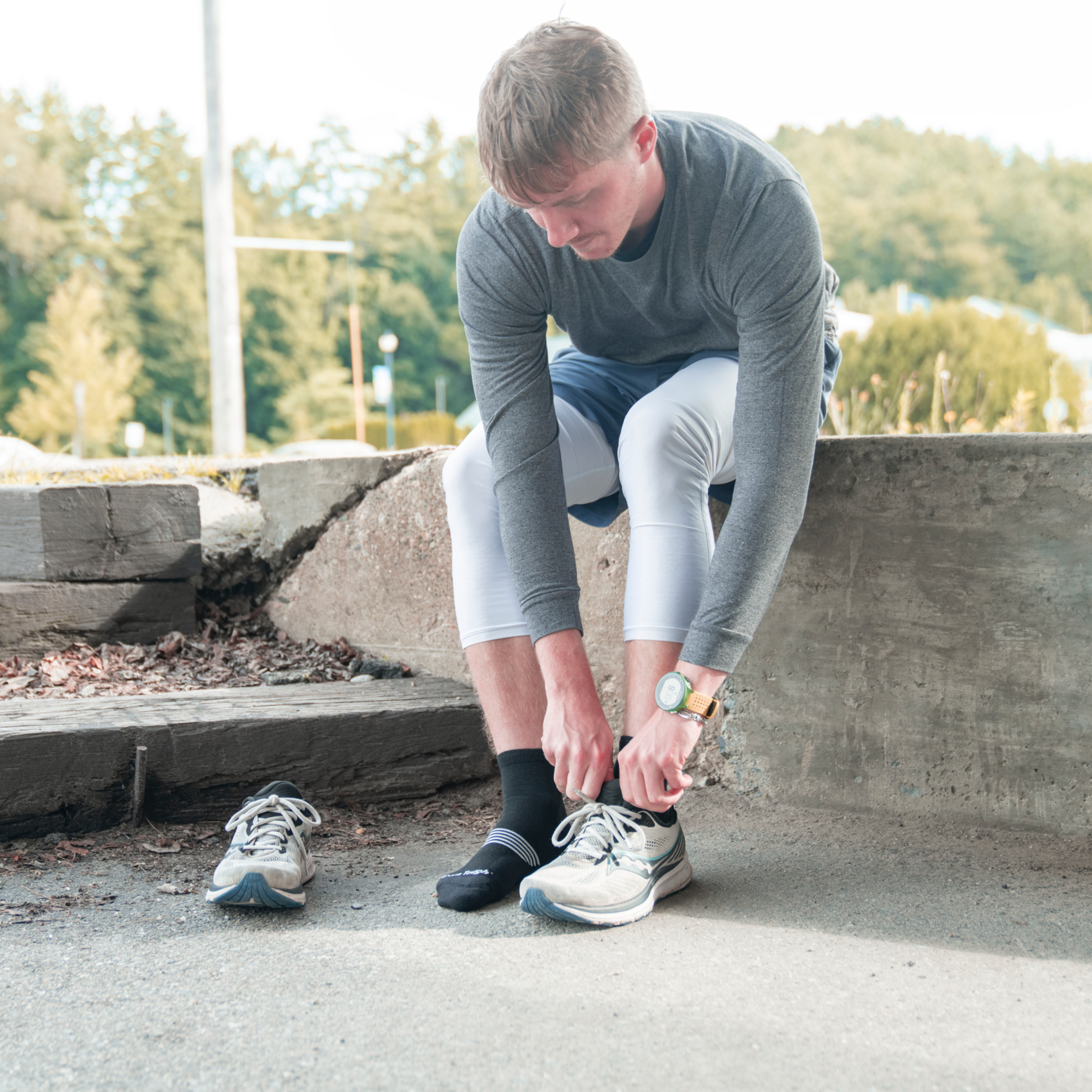 Men's Element Quarter  Lightweight Running Sock