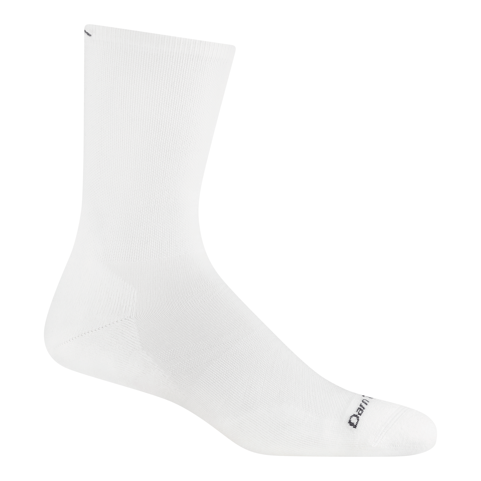 1071 Men's Run Micro Crew Ultra-Lightweight with Cushion in white featuring an all-white body and gray logo on toe and ankle