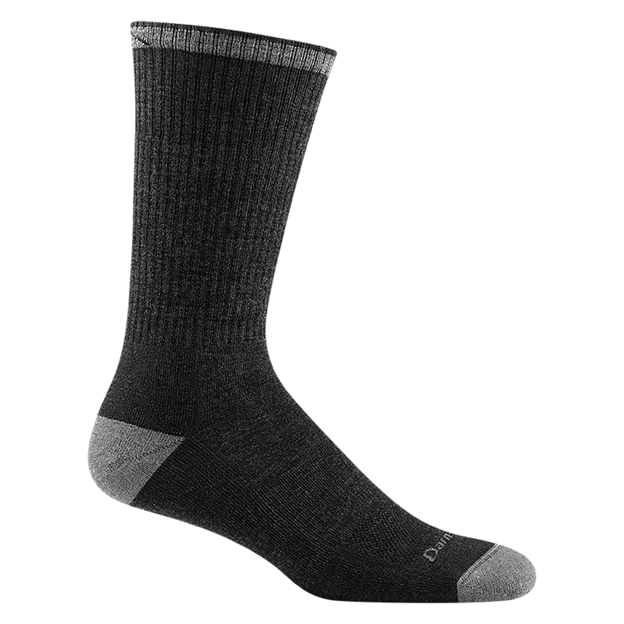 2001 men's john henry boot work sock in color dark gray with light gray accents and darn tough forefoot signature