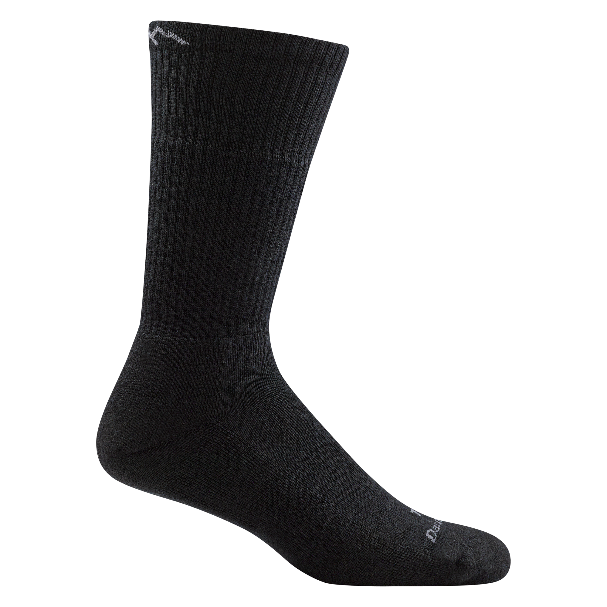 T4021 unisex boot midweight tactical sock in color black with white darn tough signature on forefoot