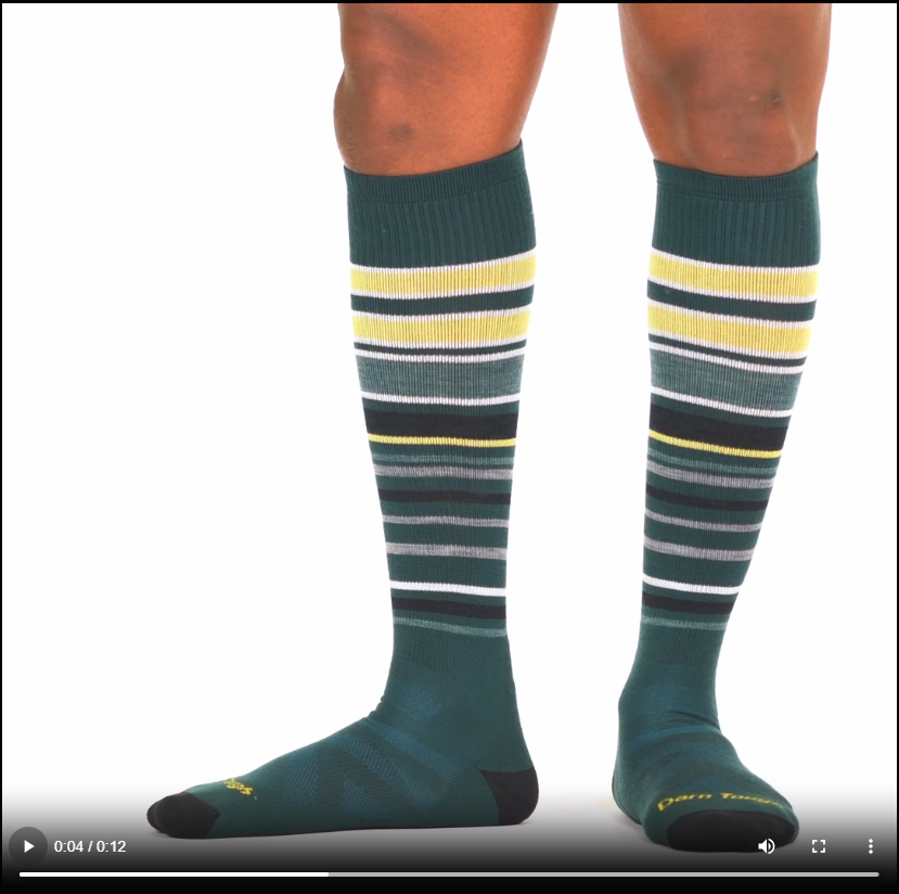Snowpack mitteldicke Ski- und Snowboard-Socken, Kniestrümpfe für Herren