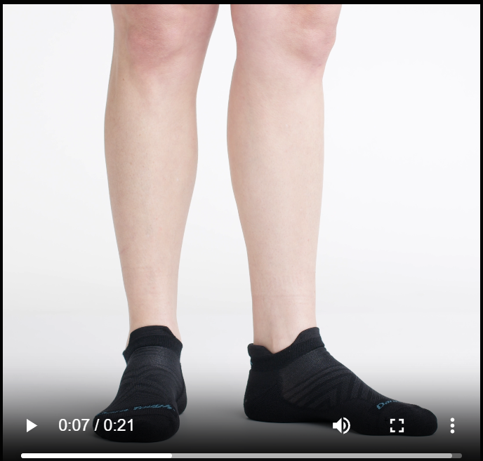 Socquettes Run ultra-légères avec languette antidérapante et léger rembourrage pour femme