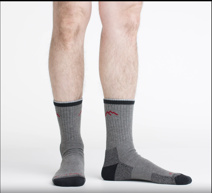 model rotating 360 wearing the 1931 CoolMax Micro Crew in Gray black